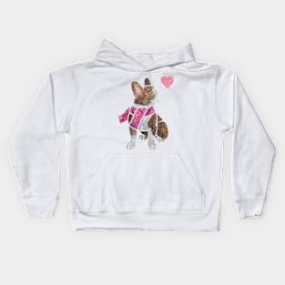 Watercolour French Bulldog Kids Hoodie